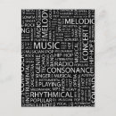 Recherche de motif de musique cartes postales Abstrait