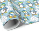 Recherche de pingouin heureux papier cadeau Neige