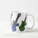 Recherche de guitare rouge tasses Vert