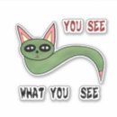 Recherche de serpent vert autocollants Drôle