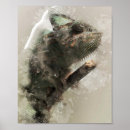 Recherche de caméléon Aquarelle