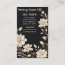 Recherche de fleur stylisée cartes visite Floral
