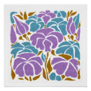 Recherche de fleurs stylisées posters Moderne