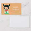 Recherche de traductions cartes visite Interprète