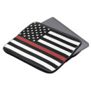Recherche de drapeau ordinateurs portables housses Ligne rouge mince