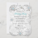 Recherche de fête de bleue turquoise noël invitations Hiver