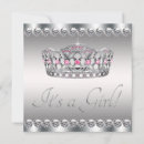 Recherche de tiara baby shower invitations Bébé