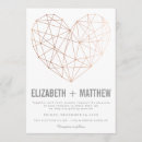 Recherche de coeur géométrique invitations Moderne