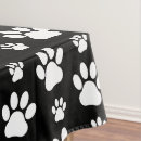 Recherche de patte chien nappes Noir et blanc