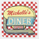 Suche nach retro diner aufkleber Abendessen