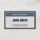 Suche nach musikkomponist visitenkarten Songwriter