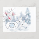 Recherche de lapin neige cartes postales Mignon