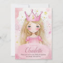Recherche de princesse enchantée invitations Aquarelle