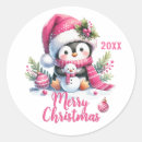 Suche nach rosa pinguin aufkleber Frohe weihnachten