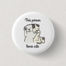 Recherche de amoureux des chats badges Pour enfants