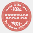 Recherche de pomme vintage autocollants Tarte aux pommes