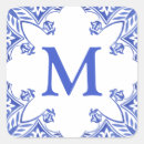 Recherche de fleurs blanches autocollants Bleu et blanc