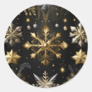 Recherche de flocon neige noir autocollants Élégant