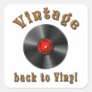 Recherche de disques vinyle autocollants Vintage