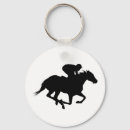 Recherche de chevaux de course porteclés Silhouette
