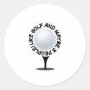 Recherche de joueur de golf autocollants Drôle