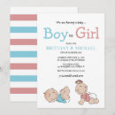 Recherche de gender reveal invitations Mignon
