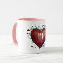 Recherche de initiales décorées tasses Girly