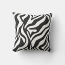 Recherche de motif zèbre coussins Noir et blanc