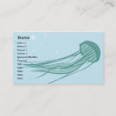 Suche nach quallen visitenkarten Ozean