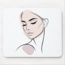Recherche de visage femme tapis souris Abstrait