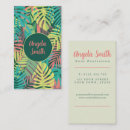 Recherche de fleurs tropicales cartes visite Client(e)