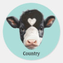Recherche de vache blanche autocollants Moderne