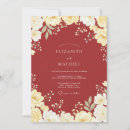 Recherche de rouge cramoisi invitations Blanc