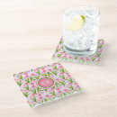 Recherche de fleur tulipe dessous de verres Rose