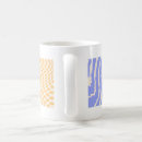Recherche de style hippie tasses Bleu