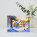 Recherche de jour neige cartes postales Scène de neige