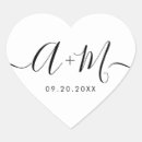 Recherche de cœur mariage autocollants De