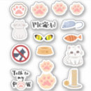 Recherche de chaton rose autocollants Patte