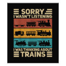 Recherche de conducteur de train posters Rétro