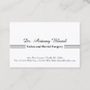 Recherche de chirurgien cartes visite Docteur