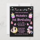 Recherche de licorne noire invitations Fille