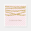 Recherche de rayures roses serviettes Fête