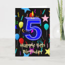 Recherche de 5 ans vœux cartes D'anniversaire