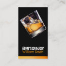 Recherche de bartender cartes visite Alcool