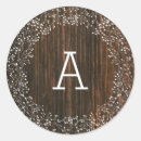 Recherche de floral monogrammed autocollants Rustique