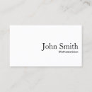 Recherche de mathématique cartes visite Simple