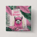 Recherche de tropical anniversaire badges Rose
