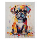 Recherche de mignons de carlin posters Adorable