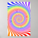 Recherche de spirale colorée posters Abstrait