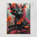 Recherche de dragon noir cartes postales Mignon